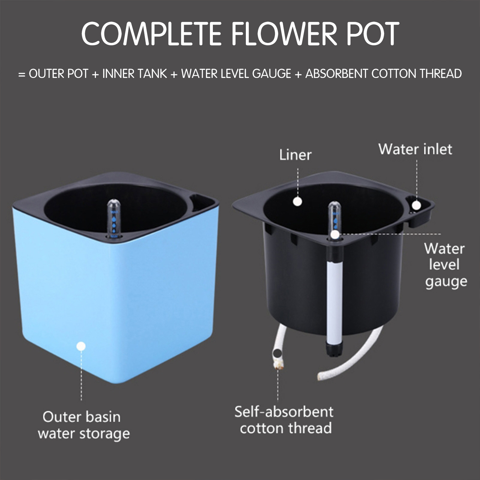 Automatic Self Watering Flower - Self Watering Insert recension och pris