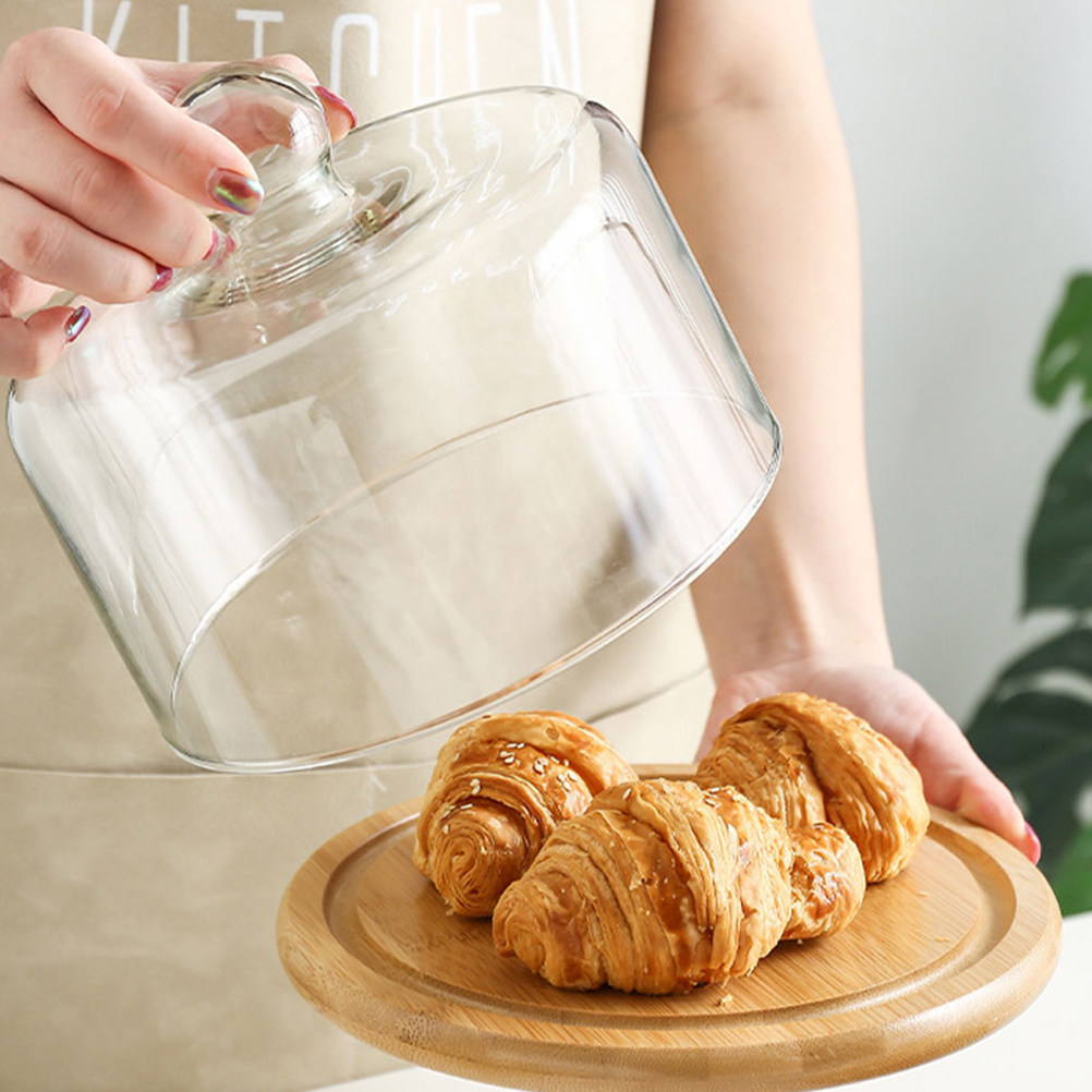 21Cm Clear Glass Cake Dome Cov - Plastic Dome Clear recension och pris