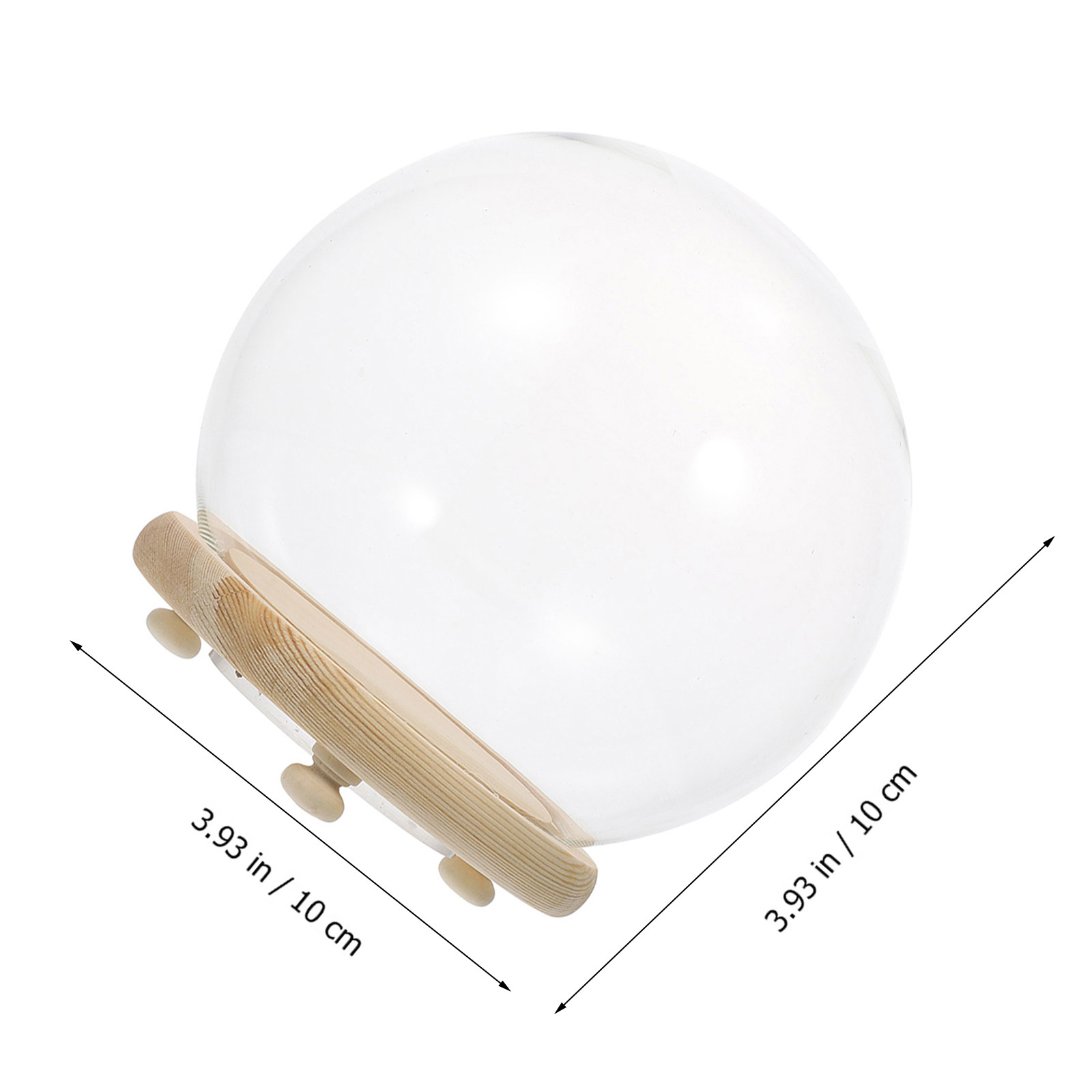 Clear Glass Dome Display Cover - Plastic Dome Clear recension och pris