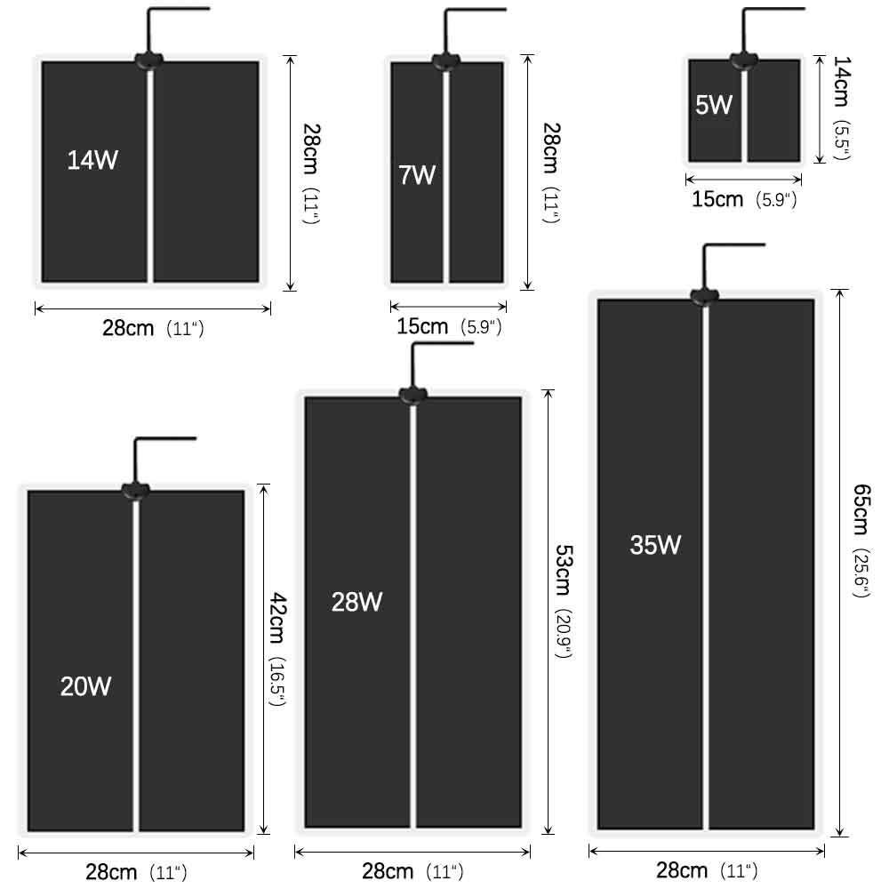 35W-5W Seeds Seedlings Plant H - Heat Mat Seedling recension och pris