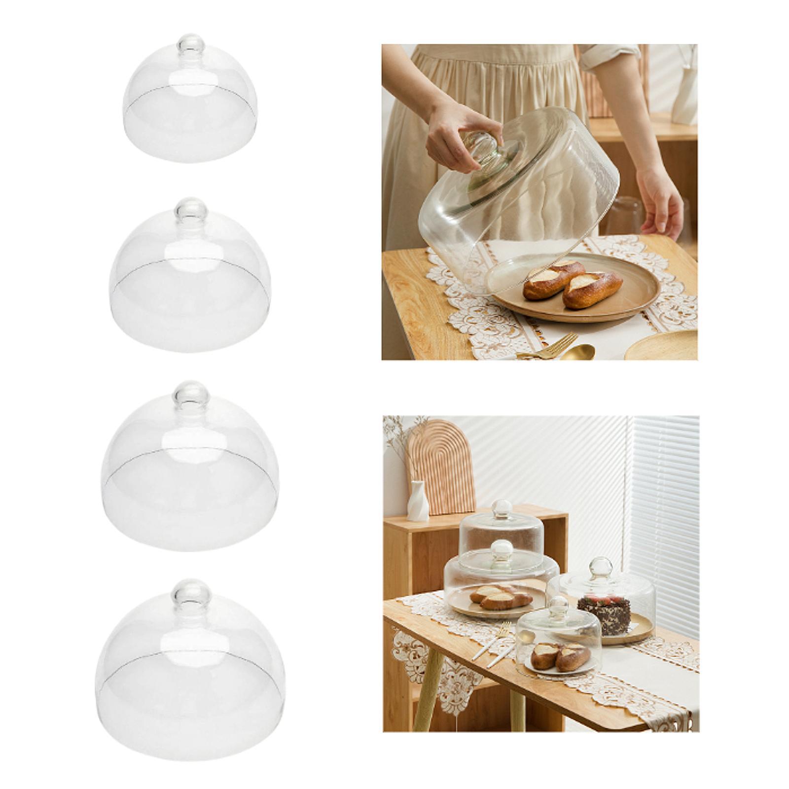 Glass Cake Cloche Dome Clear C - Plastic Dome Clear recension och pris