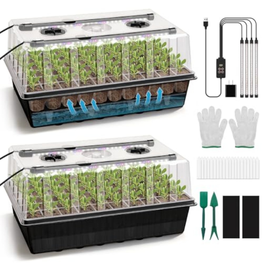 120-Cell Self-Watering Seed St - Humidity Dome Kit recension och pris