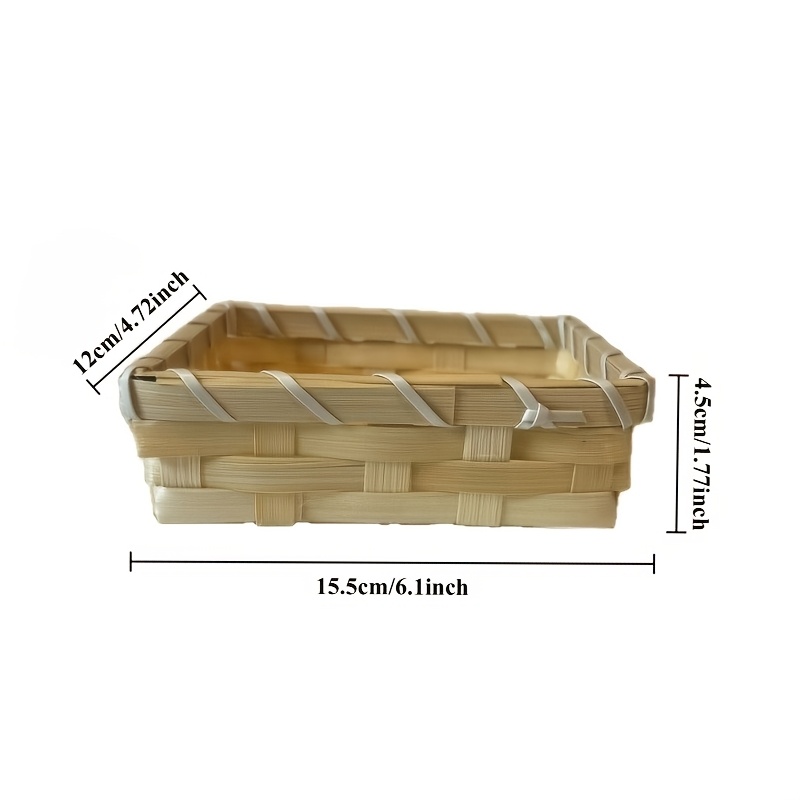 Handwoven Bamboo Napkin Basket - Agar Tissue Culture recension och pris