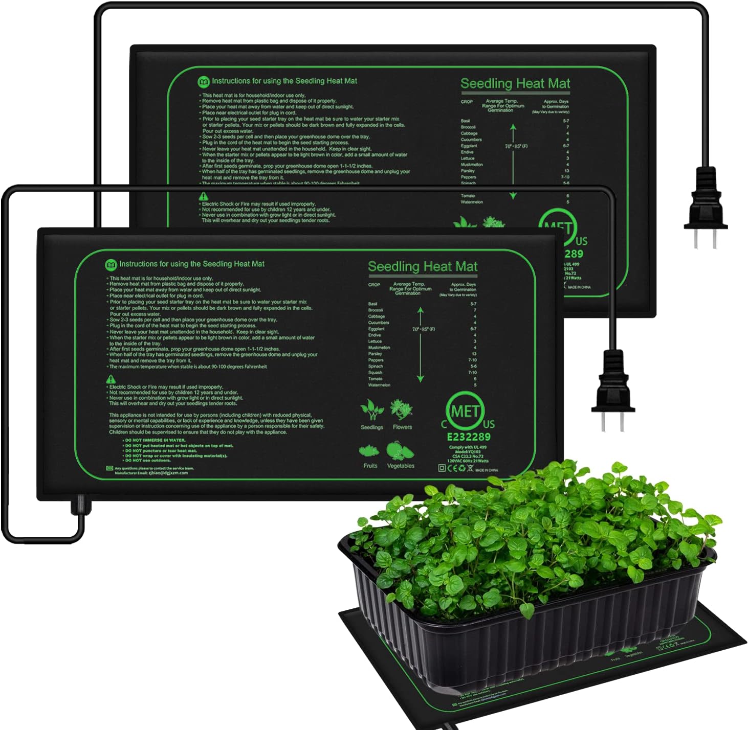 10/25/50CM Seedling Heat Mat I - Heat Mat Seedling recension och pris