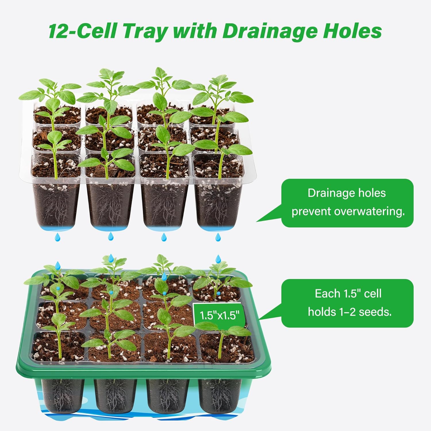 Growing Starting Nursery Trays - Humidity Dome Kit recension och pris